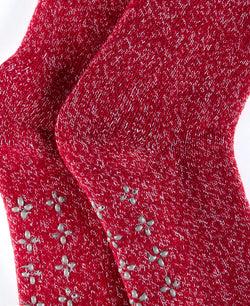 Sun + Stone Sun + Stone Cozy Singles Socks Red Sherpa thumbnail 2