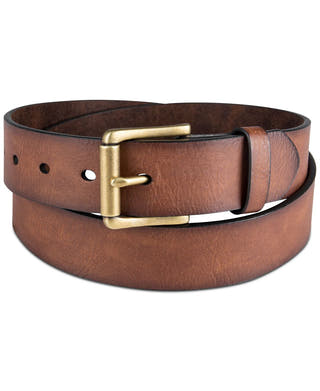 Sun + Stone Sun + Stone Faux-leather Belt Tan