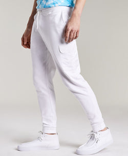 Sun + Stone Sun + Stone Fleece Jogger Pants Bright White thumbnail 3