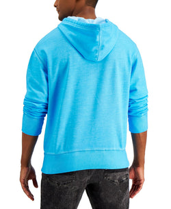 Sun + Stone Sun + Stone Garment-washed Fleece Hoodie Cosmic Turq thumbnail 2