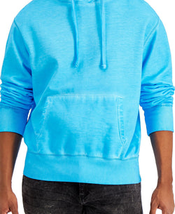 Sun + Stone Sun + Stone Garment-washed Fleece Hoodie Cosmic Turq thumbnail 3