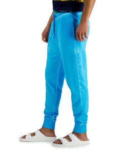 Sun + Stone Sun + Stone Garment-washed Fleece Joggers Cosmic Turq thumbnail 3