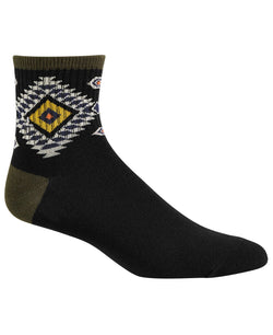 Sun + Stone Sun + Stone Half-calf Diamond Pattern Socks Black Diamond thumbnail 1