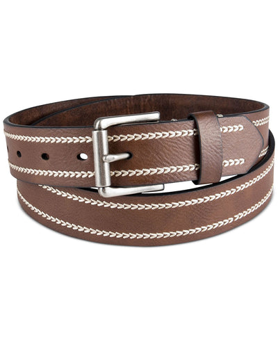 Sun + Stone Sun + Stone Heavy-stitch Casual Belt Brown