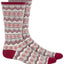 Sun + Stone Sun + Stone Holiday Crew Socks Red Candy Cane