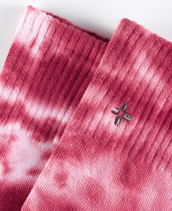 Sun + Stone Sun + Stone Holiday Half Calf Socks Christmas Tie Dye thumbnail 2