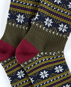 Sun + Stone Sun + Stone Holiday Snowflake Crew Socks Snowflake thumbnail 2