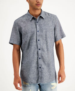 Sun + Stone Sun + Stone Linen Shirt Basic Navy thumbnail 1