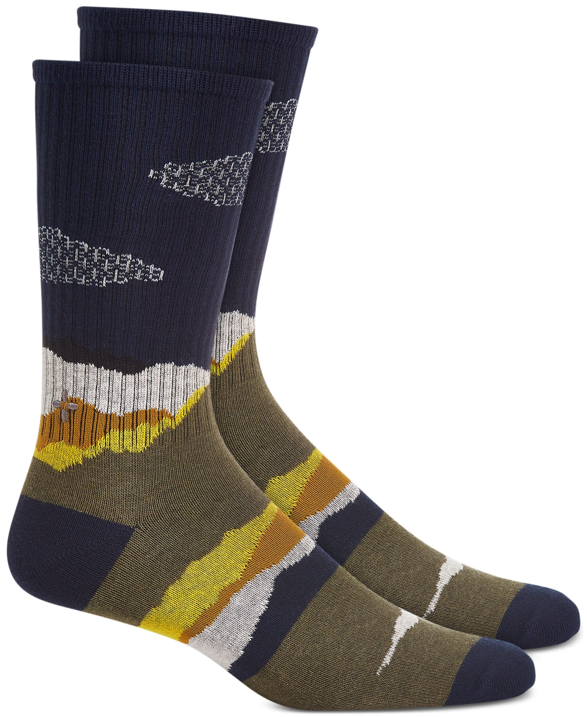 Sun + Stone Sun + Stone Men's Abstract Socks