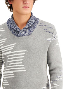 Sun + Stone Sun + Stone Native Shawl Sweater Pewter Heather thumbnail 3