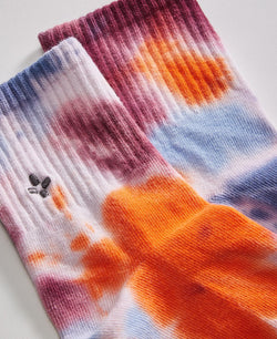Sun + Stone Sun + Stone Novelty Half Calf Socks Tie Dye thumbnail 2