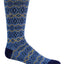 Sun + Stone Sun + Stone Novelty Printed Crew Socks Blue/Yellow Geo