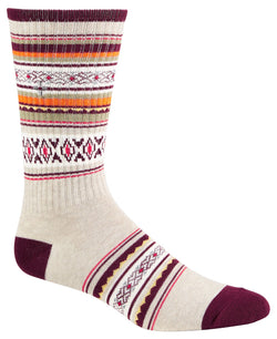 Sun + Stone Sun + Stone Novelty Printed Crew Socks Orange thumbnail 1
