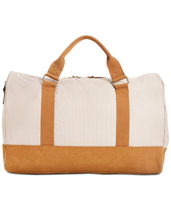 Sun + Stone Sun + Stone Reed Colorblocked Duffel Bag Beige/ Khaki thumbnail 1