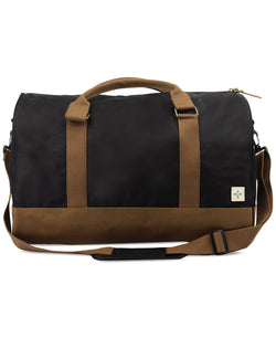 Sun + Stone Sun + Stone Reed Colorblocked Duffel Bag Black/ Tan thumbnail 2