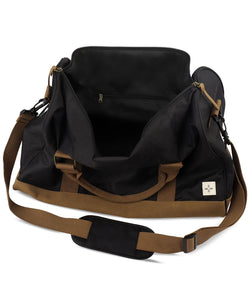 Sun + Stone Sun + Stone Reed Colorblocked Duffel Bag Black/ Tan thumbnail 3