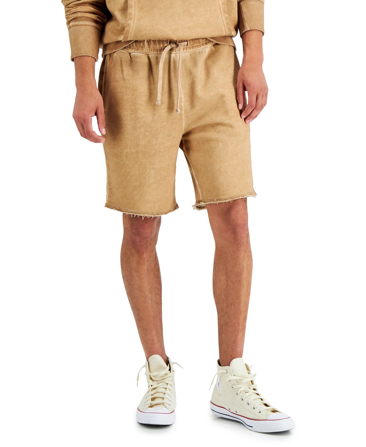 Sun + Stone Sun + Stone Regular-fit Garment-dyed 8" Fleece Shorts Hammock
