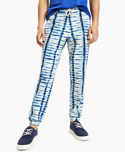 Sun + Stone Sun + Stone Regular-fit Stretch Shibori Tie-dyed Twill Joggers Coastal Navy thumbnail 1