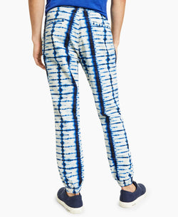 Sun + Stone Sun + Stone Regular-fit Stretch Shibori Tie-dyed Twill Joggers Coastal Navy thumbnail 2
