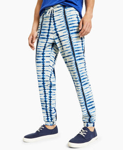 Sun + Stone Sun + Stone Regular-fit Stretch Shibori Tie-dyed Twill Joggers Coastal Navy thumbnail 3