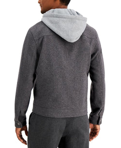 Sun + Stone Sun + Stone Richter Hooded Trucker Jacket London Grey thumbnail 2