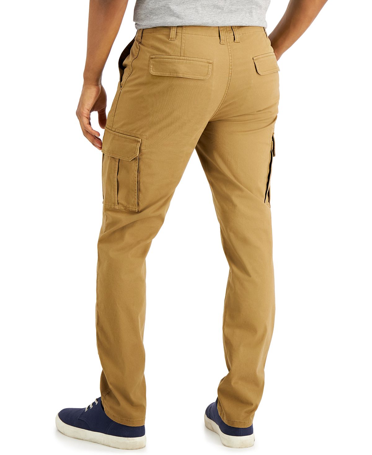 Sun + Stone Sun + Stone Roth Relaxed-fit Stretch Cargo Pants Dull Gold