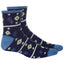 Sun + Stone Sun + Stone Snowflake Half-calf Socks Blue Snowflake