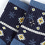 Sun + Stone Sun + Stone Snowflake Half-calf Socks Blue Snowflake