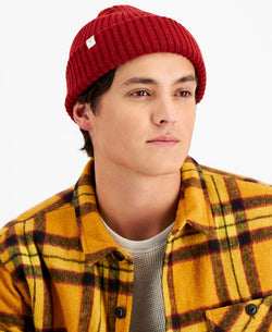 Sun + Stone Sun + Stone Solid Beanie Red thumbnail 1