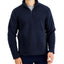 Sun + Stone Sun + Stone Solid Quarter-zip Sherpa Fleece Pullover Basic Navy