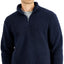 Sun + Stone Sun + Stone Solid Quarter-zip Sherpa Fleece Pullover Basic Navy