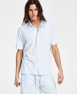 Sun + Stone Sun + Stone Towel French Terry Shirt Ice Melt thumbnail 1