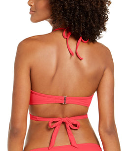 Sundazed Simone Bra Sized Halter Underwire Bikini Top Sunkissed Coral thumbnail 2
