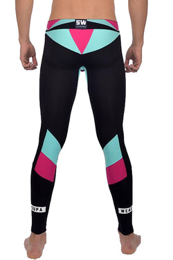 Supawear Black/Magenta/Teal Vortex Tights thumbnail 3
