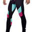 Supawear Black/Magenta/Teal Vortex Tights