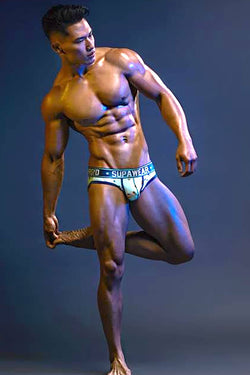 Supawear Blue Ice-Cream-Printed Sprint Brief thumbnail 2