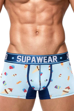 Supawear Blue Ice-Cream-Printed Sprint Trunk thumbnail 3