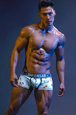 Supawear Blue Ice-Cream-Printed Sprint Trunk thumbnail 4