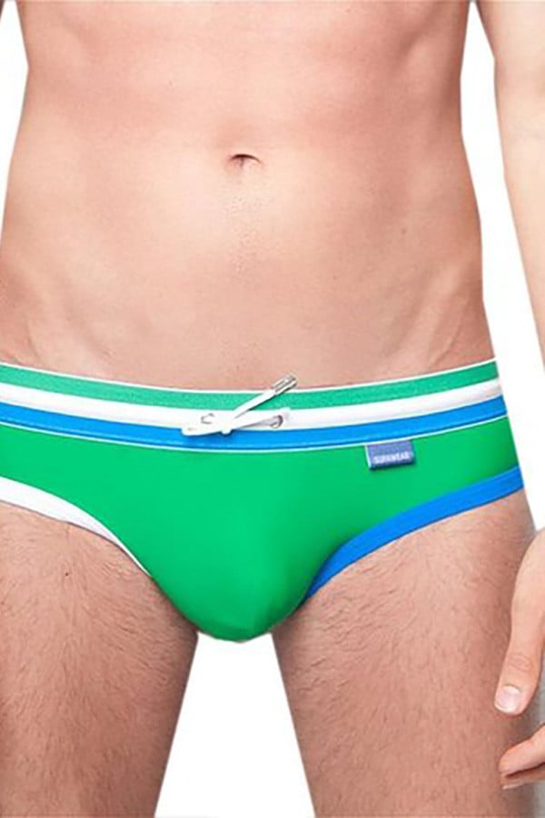 Supawear Green Supa-Sonic Swim Brief