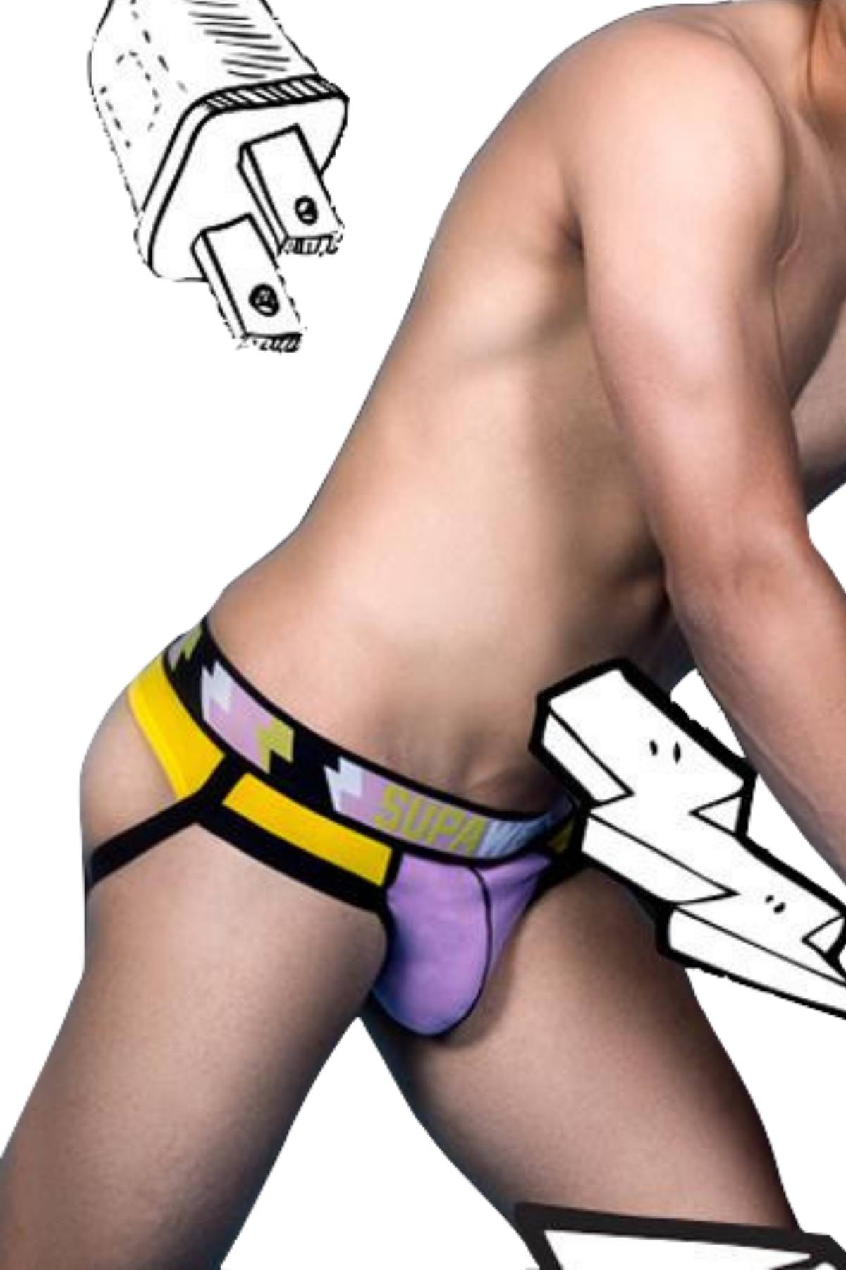 Supawear Lightning-Yellow Supa-Charge Jock