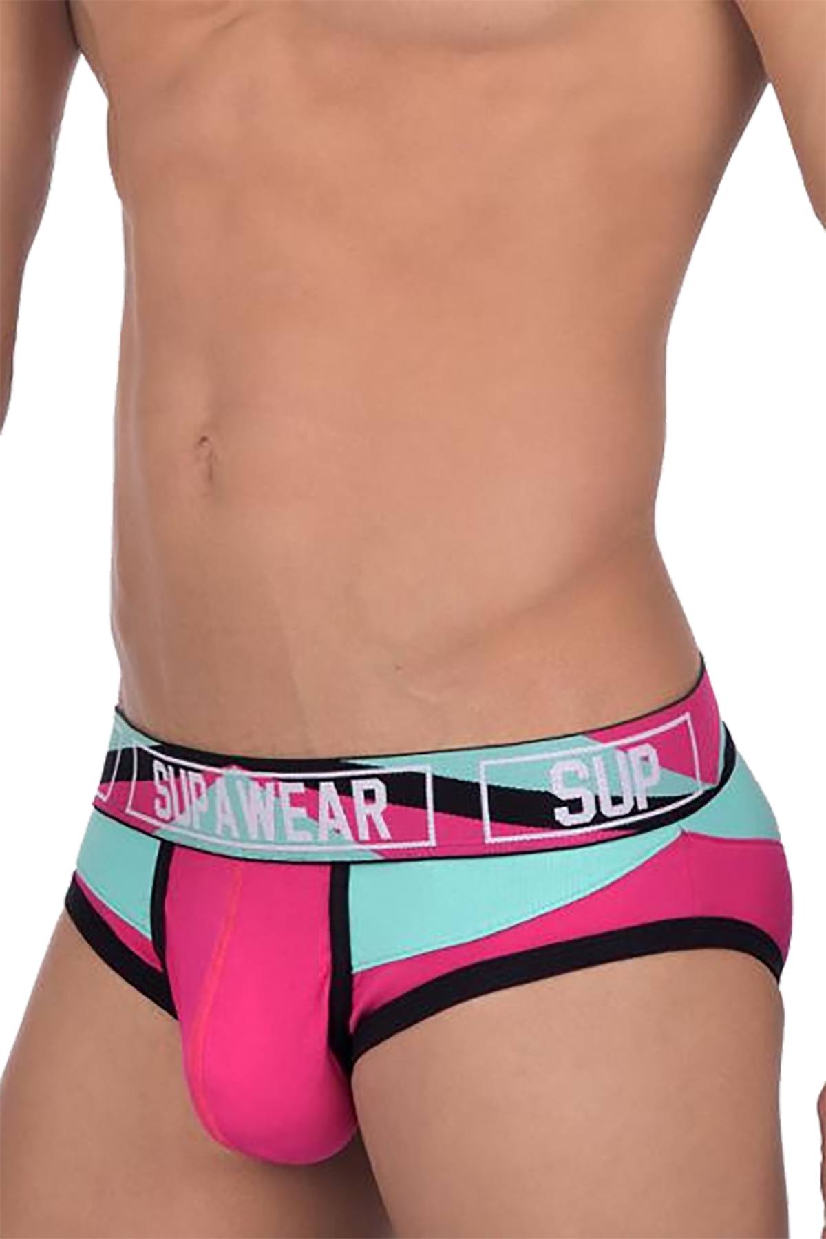 Supawear Magenta/Teal Vortex Brief
