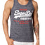 SuperDry Atlantic-Navy-Grit Premium Goods Duo Vest Tank