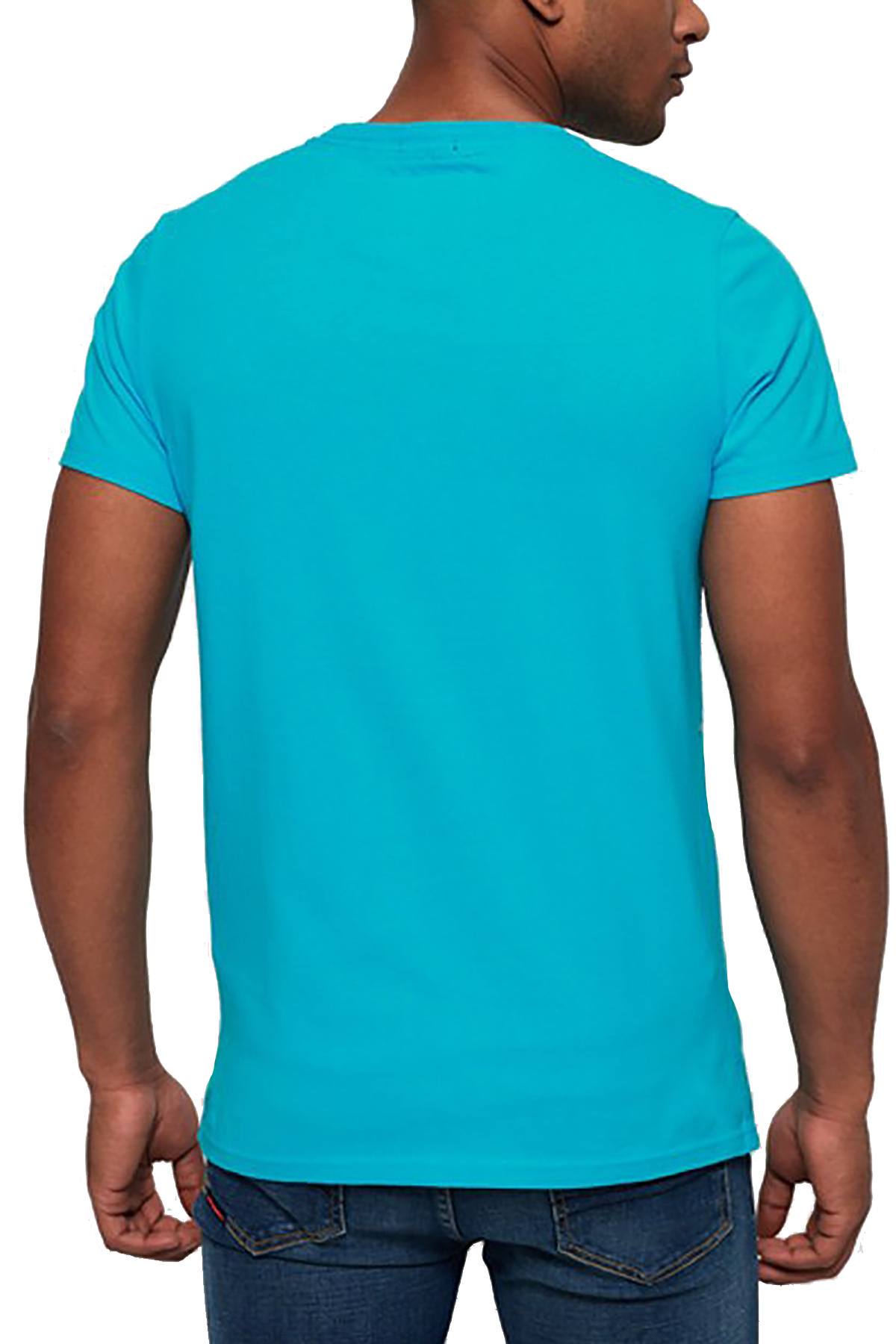 SuperDry Beach-Blue Malibu Mid-Weight Tee
