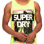 SuperDry Bleached Ultra-Lemon Echo Beach Longline Vest Tank