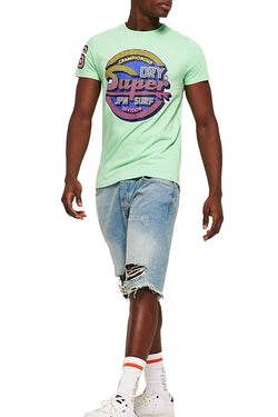 SuperDry Bleached Ultra-Mint Sticker Tab Tee thumbnail 4