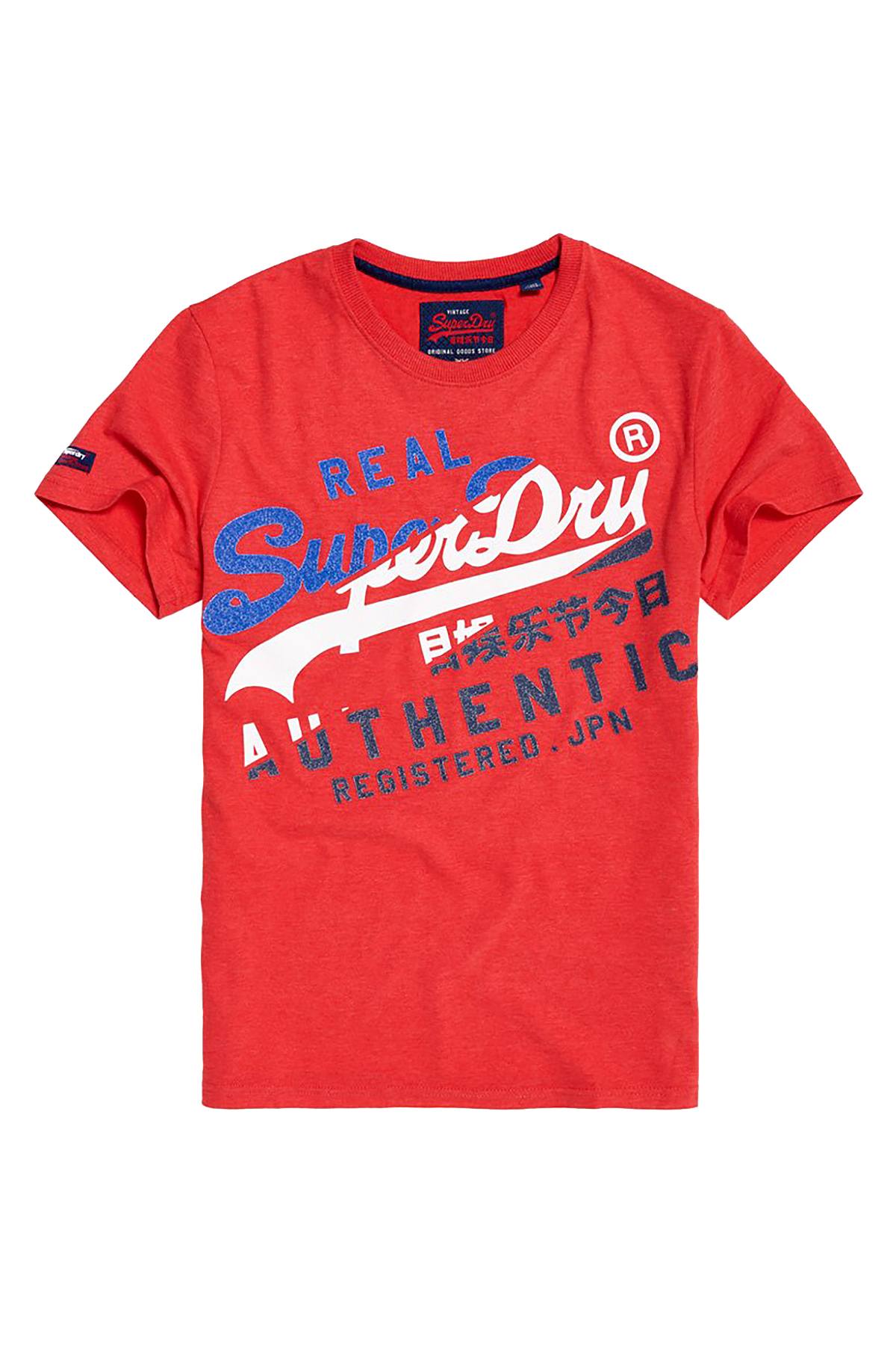 SuperDry Cali-Red Heather Vintage Authentic Tri Tee
