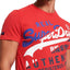 SuperDry Cali-Red Heather Vintage Authentic Tri Tee