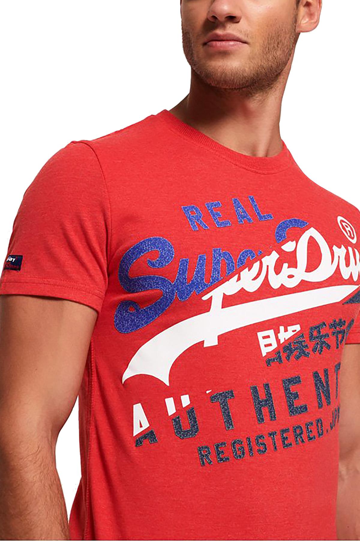 SuperDry Cali-Red Heather Vintage Authentic Tri Tee