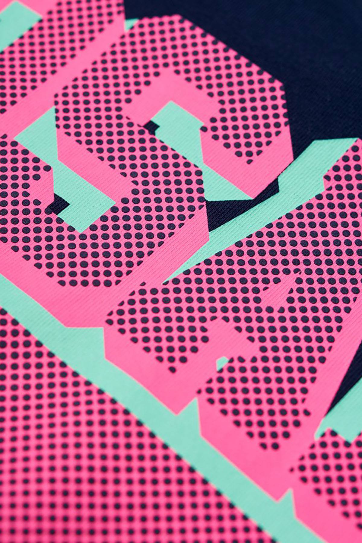 SuperDry Casual-Navy Osaka Micro-Dot T-Shirt