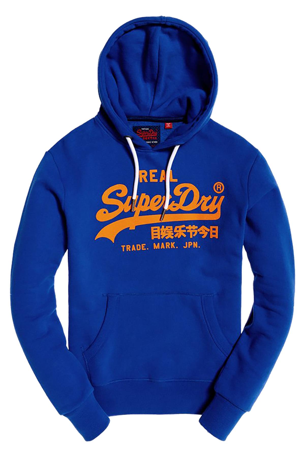 SuperDry Cobalt-Blast-Blue Vintage Logo Hoodie